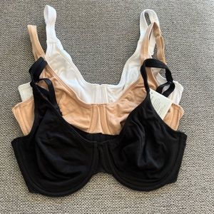 Womens 3 pack of bras size 34 D